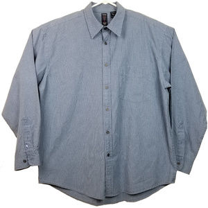 Izod Jeans Indigo Prep Shirt Men's Size Large